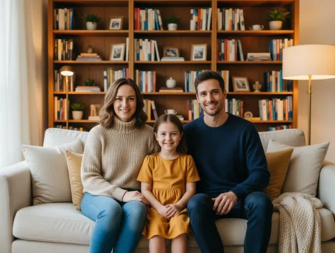 Family Portrait in an Interior